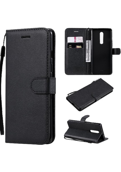 Kart Yuvası ile Oneplus 8 Için Flip Case Iş Cüzdan Telefon Kılıfı Klasik (Yurt Dışından)