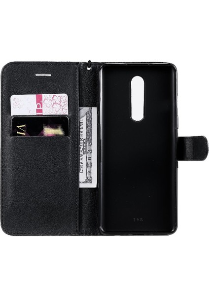 Kart Yuvası ile Oneplus 8 Için Flip Case Iş Cüzdan Telefon Kılıfı Klasik (Yurt Dışından)