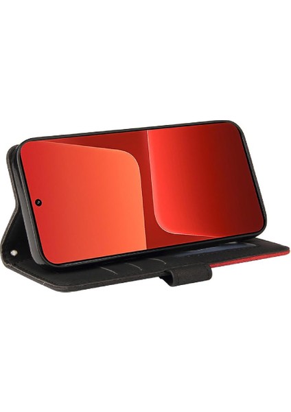 Xiaomi 13 Kickstand Koruyucu Iki Renkli Dikiş Pu Deri (Yurt Dışından) modelleri