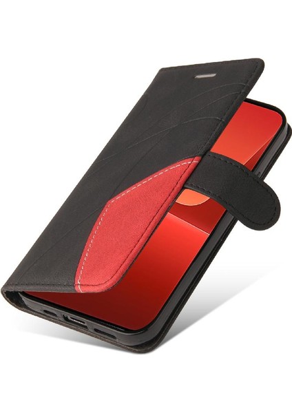 Xiaomi 13 Kickstand Koruyucu Iki Renkli Dikiş Pu Deri (Yurt Dışından) fırsatları