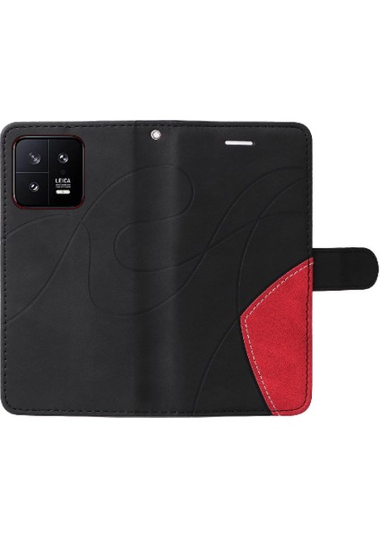 Xiaomi 13 Kickstand Koruyucu Iki Renkli Dikiş Pu Deri (Yurt Dışından) indirimleri