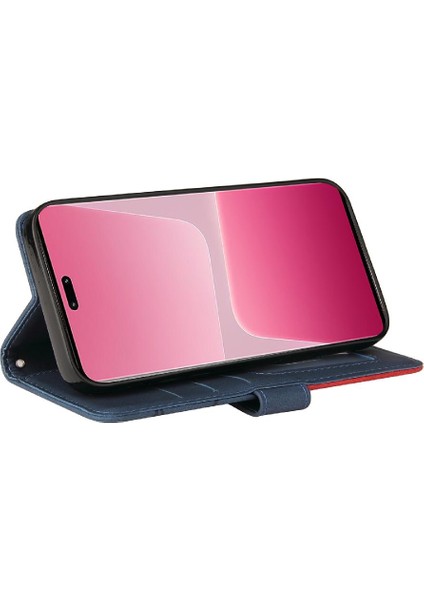 Kart Yuvası Standı ile Xiaomi 13 Lite Için Kılıf Pu Deri Flip Folio Kılıf (Yurt Dışından) modelleri