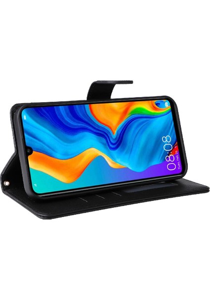 Huawei P30 Lite Için Flip Case Cüzdan Kapak Çevirin Deri Kılıf Darbeye (Yurt Dışından)
