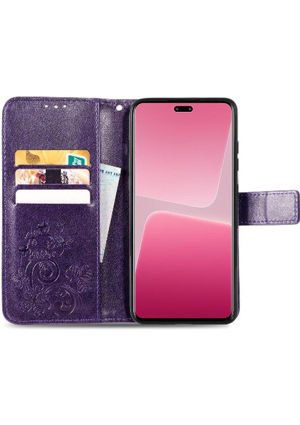 Xiaomi 13 Lite Için Kılıf Kılıf Kapak Çevirin Zarif Iş Dört (Yurt Dışından) modelleri