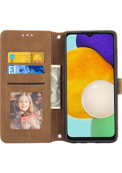 Samsung Galaxy A15 Için Flip Case 4g/5g Manyetik Kapatma Darbeye Pu (Yurt Dışından)