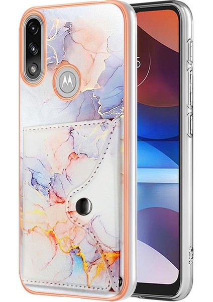 Motorola Moto E7 GÜÇ/E7I Güç Ince Cüzdan Yumuşak Tpu Tampon (Yurt Dışından)
