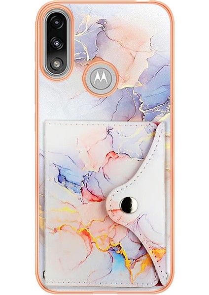 Motorola Moto E7 GÜÇ/E7I Güç Ince Cüzdan Yumuşak Tpu Tampon (Yurt Dışından)