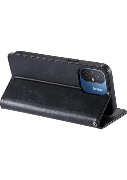 Xiaomi Redmi 12C 6 Kart Yuvaları Cüzdan Pu Deri Kickstand Için Flip Case (Yurt Dışından)