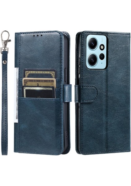 Xiaomi Redmi Not 12 Için Flip Case 4g Pu Deri Kickstand 6 Kart Yuvaları (Yurt Dışından)