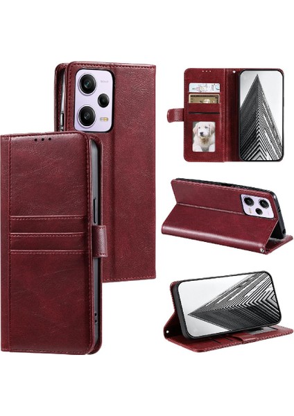 Xiaomi Redmi Not 12 Için Flip Case Pro 5g Cüzdan 6 Kart Yuvaları Kickstand (Yurt Dışından)