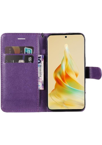 Oppo RENO8T 5g Klasik Düz Renk Iş Cüzdan Telefon Için Flip Case (Yurt Dışından) fırsatları