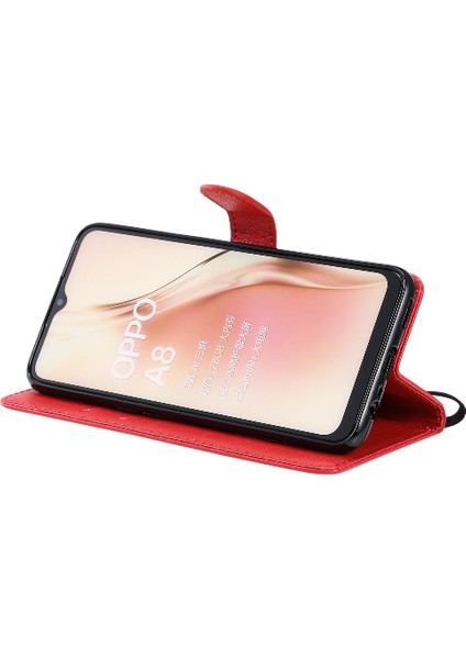 Oppo A8 Için Flip Case/oppo 2020 Kart Yuvası ile Yüksek Kaliteli Deri Cüzdan (Yurt Dışından)