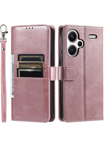 Xiaomi Redmi Not Için Flip Case 13 Pro Artı 5g Cüzdan Pu Deri 6 Kart (Yurt Dışından)