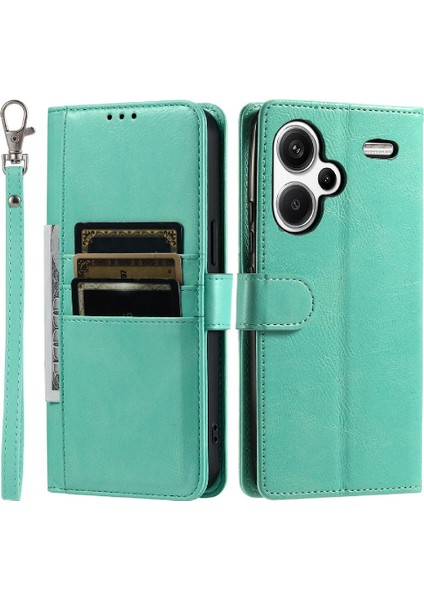 Xiaomi Redmi Not Için Flip Case 13 Pro Artı 5g Cüzdan Pu Deri 6 Kart (Yurt Dışından)