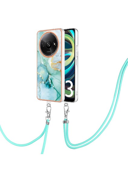 Xiaomi Redmi A3 Crossbody Kordon Askısı Tampon Mermer Yumuşak (Yurt Dışından)