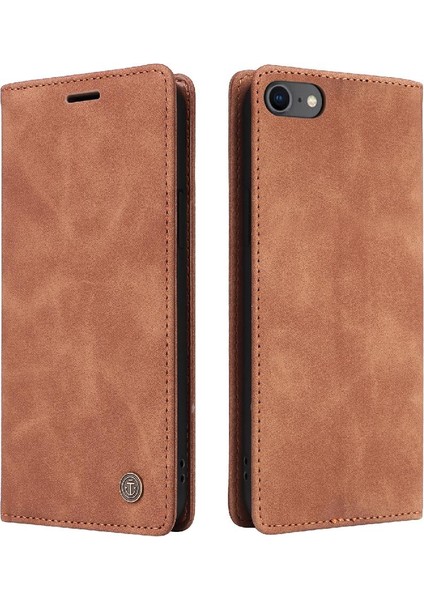 Iphone 7 Için Flip Case/8 Cüzdan Deri Kılıf Basit Iş Darbeye (Yurt Dışından)