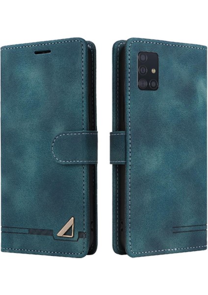Samsung Galaxy A51 Için Flip Case Darbeye Basit Iş Cüzdan Kılıf (Yurt Dışından)