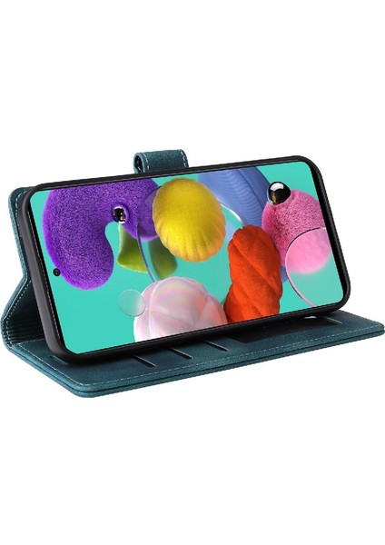 Samsung Galaxy A51 Için Flip Case Darbeye Basit Iş Cüzdan Kılıf (Yurt Dışından) fırsatları