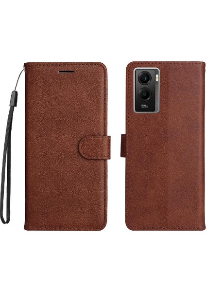 Kart Yuvası Iş Cüzdan Telefon Kılıfı ile Vivo Y55S 2021 Için Flip Case (Yurt Dışından)