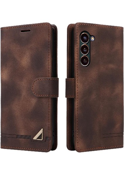 Samsung Galaxy S24 Için Flip Case Basit Iş Cüzdan Darbeye Çevir (Yurt Dışından)