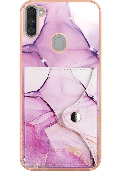 Samsung Galaxy A11 Yumuşak Tpu Tampon Kart Yuvaları Mermer Ince Cüzdan (Yurt Dışından) fırsatları