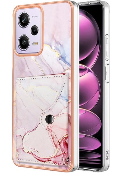 Xiaomi Poco X5 Pro 5g Yumuşak Tpu Tampon Mermer Ince Cüzdan Kartı (Yurt Dışından)