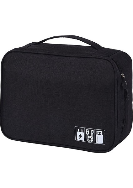 Taşınabilir USB Veri Kablosu Çantası - Gri (Yurt Dışından)