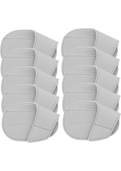 10 Golf Kulübü Başörtüsü Pu Golf Aksesuarları Golf L Gri (Yurt Dışından)