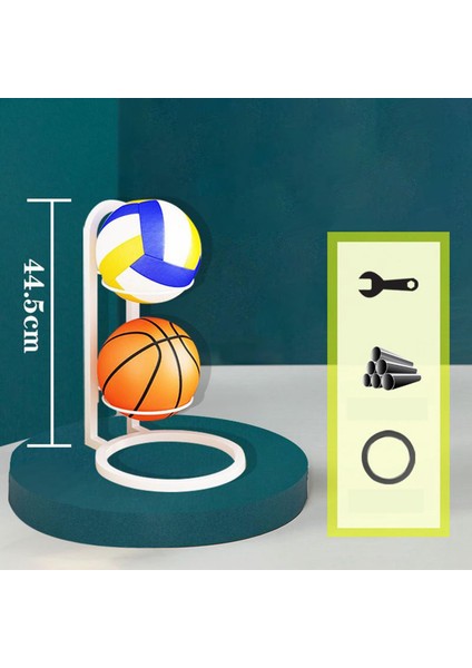 2 Katmanlı Top Rafı Taşınabilir I I Basketbol Depolama Basketbol Rafı (Yurt Dışından)