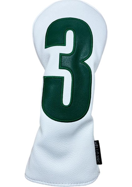 Pu Golf Numarası Etiketi Golf Kulübü Golf I Kılıfı Woods White 3 Için (Yurt Dışından)