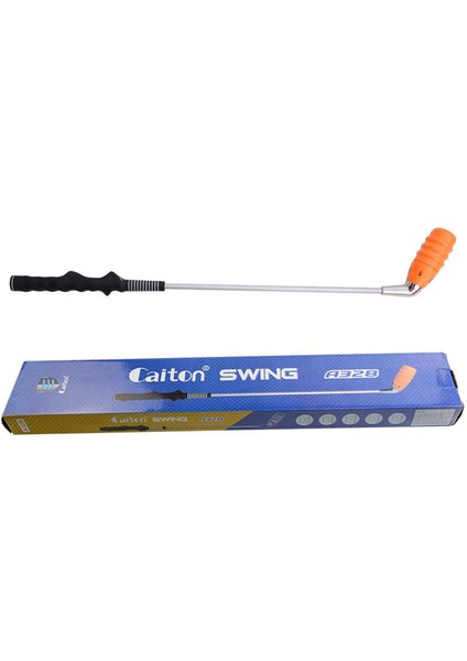 Golf Swing Trainer Güç Hızı Isınma Çubuğu Iç Dış Uygulaması Turuncu (Yurt Dışından)