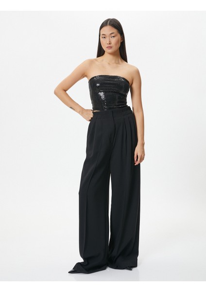 Melis Ağazat x Koton - Payetli Straplez Büstiyer fiyatları