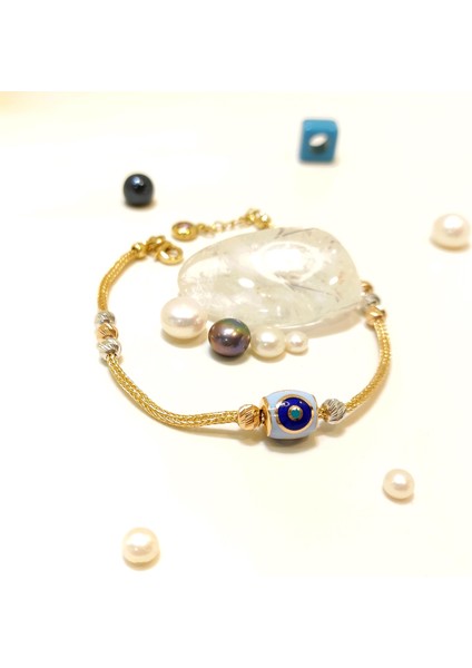 Mineli Göz Bileklik Künye 14 Ayar Altın Hd Videolu fiyatları