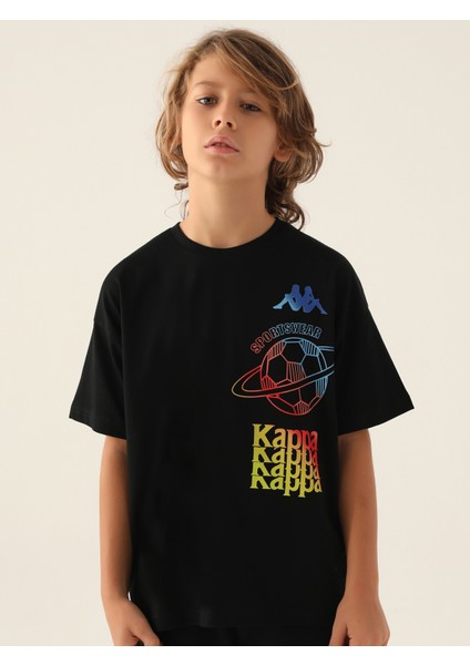Erkek Çocuk Tişört 5-15 Yaş Siyah