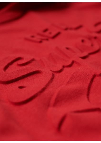 Bisiklet Yaka Baskılı Kırmızı Erkek T-Shirt M1011908A5OV_EMBOSSED Vl T Shırt fırsatları