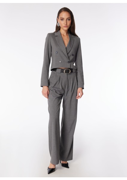 Yüksek Bel Normal Gri Kadın Pantolon SPBF4SL-PNT5053 fiyatları
