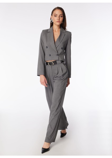 Yüksek Bel Normal Gri Kadın Pantolon SPBF4SL-PNT5053 modelleri