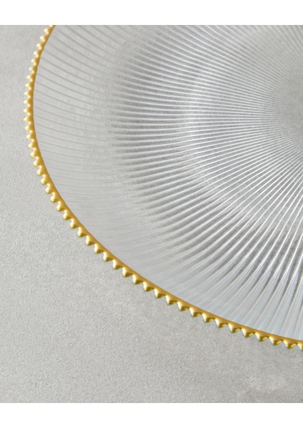 Graceful Shapes Cam Servis Tabağı Gold modelleri