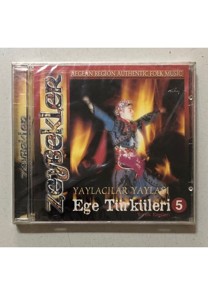 Ege Türküleri 5 Zeybekler CD (Jelatininde Sıfır Orjnal Dönem Baskı Cd)