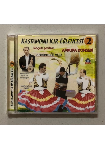 Kastamonu Kır Eğlencesi 2 CD (Jelatininde Sıfır Orjnal Dönem Baskı Cd)