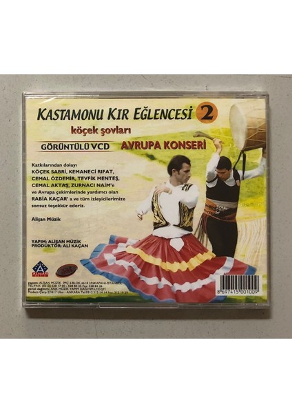 Kastamonu Kır Eğlencesi 2 CD (Jelatininde Sıfır Orjnal Dönem Baskı Cd)