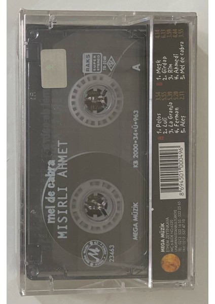 Mısırlı Ahmet Mel De Cabra Kaset (Jelatininde Sıfır Orjnal Dönem Baskı Kaset)
