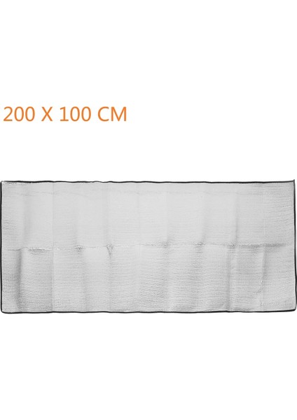 200X100 Stili Çift Taraflı Su Geçirmez Alüminyum Folyo Eva Kamp Mat Katlanabilir Uyku Plaj Yatağı Açık Mat Pad (Yurt Dışından)