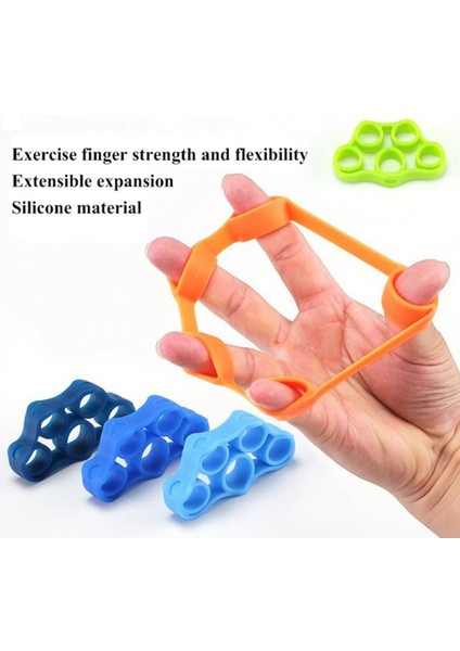 Derin Mavi Tarzı Parmak Tutucu Silikon El Tutucu Direnç Bandı El Kavrama Bilek Sedye Parmak Genişletici Güç Eğitmen Egzersiz Fitness (Yurt Dışından)