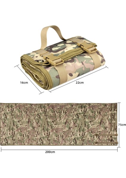 D Stili Taşınabilir Atış Matı Roll-Up Sld Olmayan Su Geçirmez Açık Avcılık Kamp Mat Katlanabilir Seyahat Pedi Bezi cm (Yurt Dışından)
