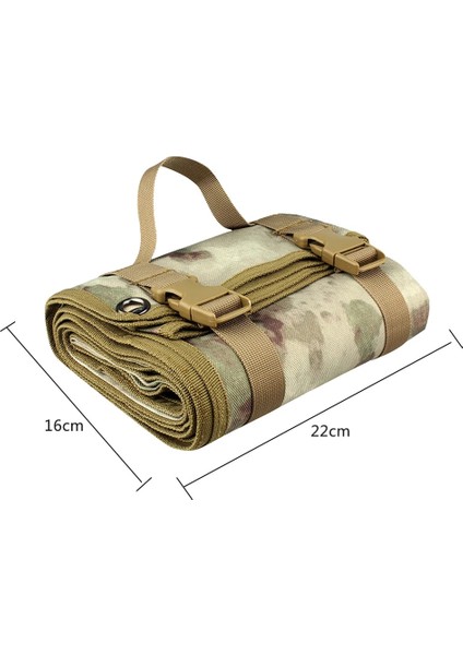 Harabe Tarzının Kamuflajı Açık Kamp Avcılık Eğitimi Edc Çekim Mat Rulo-U Battaniye Hafif Askeri Su Geçirmez Gun Pad Aksesuarları (Yurt Dışından)