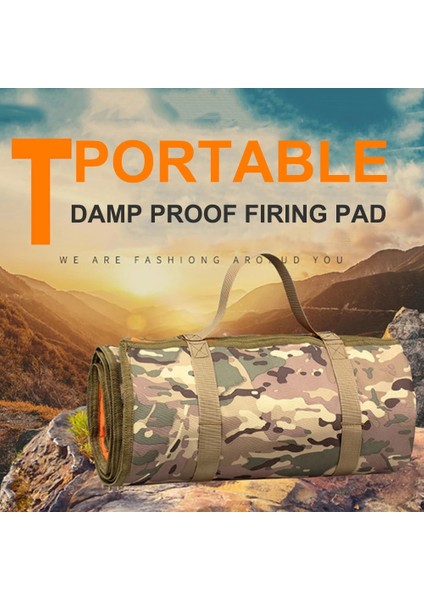 Harabe Tarzının Kamuflajı Açık Kamp Avcılık Eğitimi Edc Çekim Mat Rulo-U Battaniye Hafif Askeri Su Geçirmez Gun Pad Aksesuarları (Yurt Dışından)