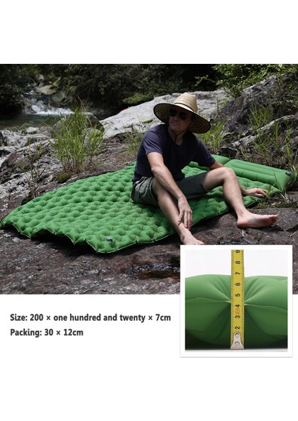 No.1 Tarzı Su Geçirmez Uyku Şişme Yatak Açık Çift Hava Yastığı Saklama Çantası Kamp Katlanır Yatak Ultralight Seyahat Yürüyüş Mat (Yurt Dışından) indirimleri