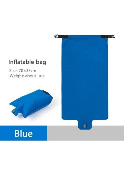 Mavi Hava Yastığı Stili Rooxin Açık Uyku Pedi Kamp Pedi Ultra Hafif Taşınabilir Şişme Kamp Pedi Neme Dayanıklı Yumurta Tipi Tpu Şişme Ped (Yurt Dışından)