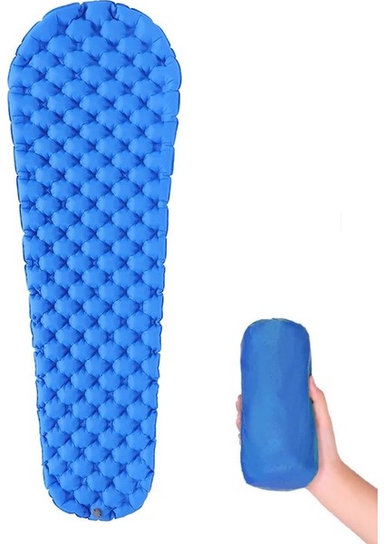 Mavi Hava Yastığı Stili Rooxin Açık Uyku Pedi Kamp Pedi Ultra Hafif Taşınabilir Şişme Kamp Pedi Neme Dayanıklı Yumurta Tipi Tpu Şişme Ped (Yurt Dışından) fırsatları